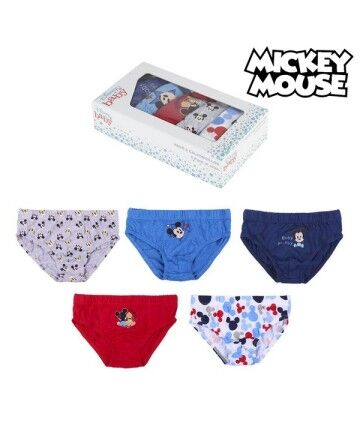 Pacco di Slip da Uomo Mickey Mouse Bimbo Multicolore (5 uds)