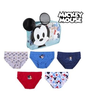 Pacco di Slip da Uomo Mickey Mouse Bimbo Multicolore (5 uds)