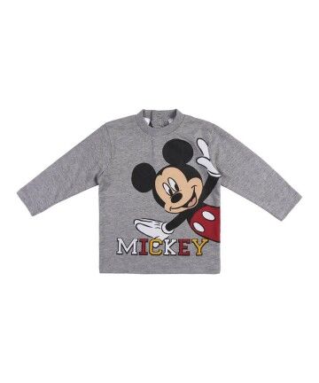 Maglia a Maniche Lunghe per Bambini Mickey Mouse Grigio