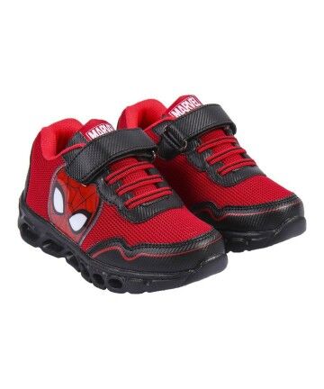 Scarpe Sportive con LED Spiderman Rosso