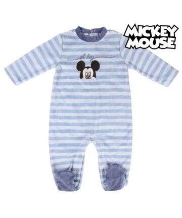 Tutina a Maniche Lunghe per Bambini Mickey Mouse Azzurro