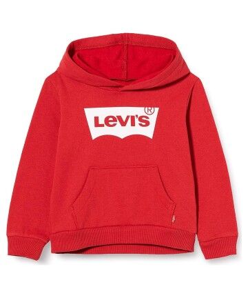 Felpa con Cappuccio Unisex Levi's Batwing Screenprint Boy Rosso