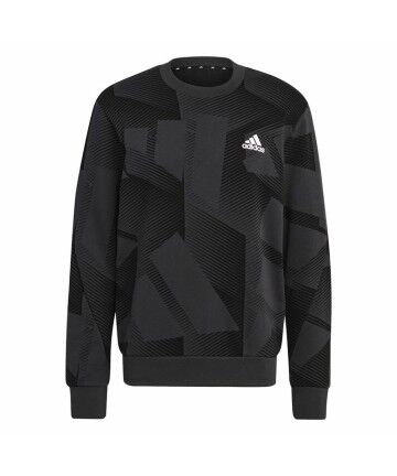 Felpa senza Cappuccio Uomo Adidas Sportswear Graphic M Nero