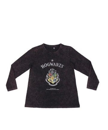 Maglia a Maniche Lunghe per Bambini Harry Potter Grigio scuro