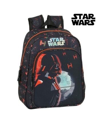 Zaino per Bambini Star Wars The Dark Side Nero Arancio