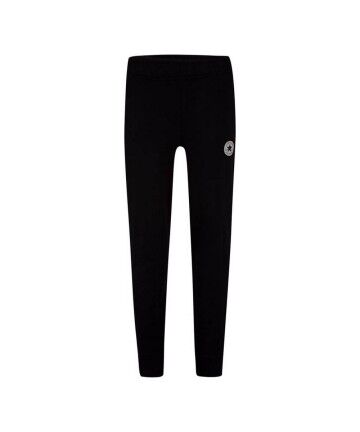 Pantaloni lunghi Converse Fleee Chuck Taylor Patch Jogger B Nero Bimbo