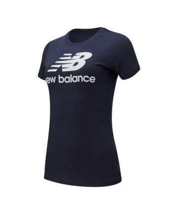 Maglia a Maniche Corte Donna New Balance WT91546 Blu scuro