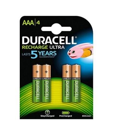 Batterie Ricaricabili DURACELL DURDLLR03P4B HR03 AAA 800 mAh (4 pcs)