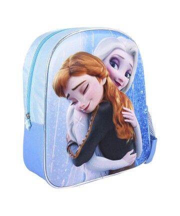 Zaino Scuola 3D Frozen Azzurro (25 x 31 x 10 cm)