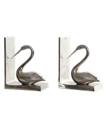 Fermalibri DKD Home Decor Alluminio (2 pcs) (13 x 7,5 x 17 cm) (13 x 7.5 x 17 cm)