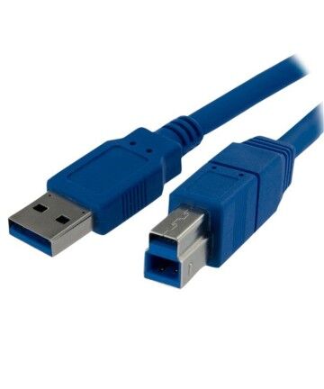 Cavo USB A con USB B Startech USB3SAB1M            Azzurro