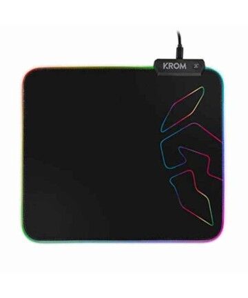 Tappetino Gaming con Illuminazione LED Krom KNOUT RGB (32 x 27 x 0,3 cm)