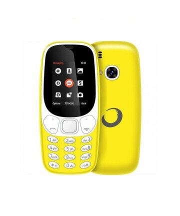 Telefono Cellulare BRIGMTON 224388 Bluetooth Dual SIM Micro SD 1.7" Giallo Batteria ricaricabile al litio