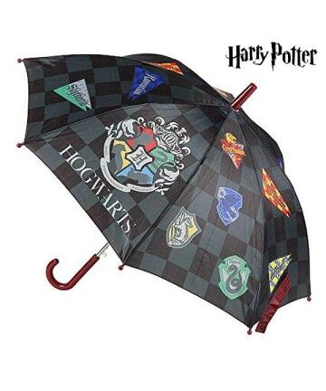 Ombrello Pieghevole Hogwarts Harry Potter Grigio (Ø 78 cm)