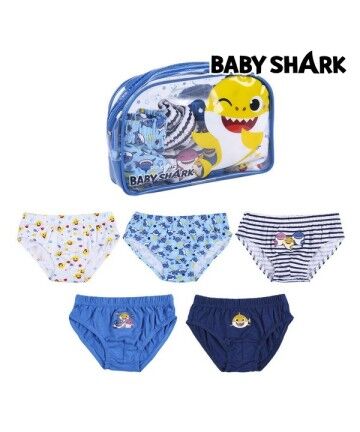 Pacco di Slip da Uomo Baby Shark Bimbo Multicolore (5 uds)