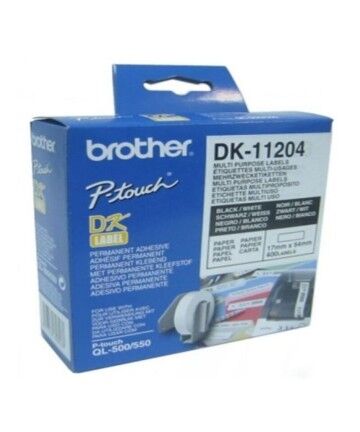 Etichette per Stampante Multiuso Brother DK-11204 17 x 54 mm Bianco