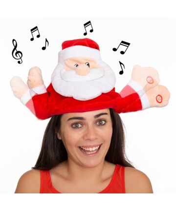 Cappello da Babbo Natale con Movimento e Suoni