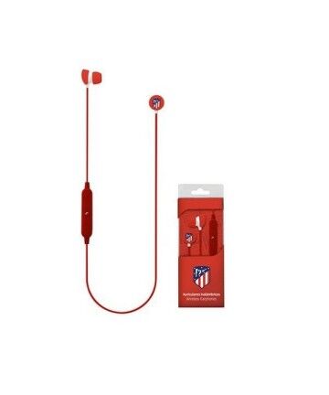 Auricolare Bluetooth Sportivo con Microfono Atlético Madrid Rosso