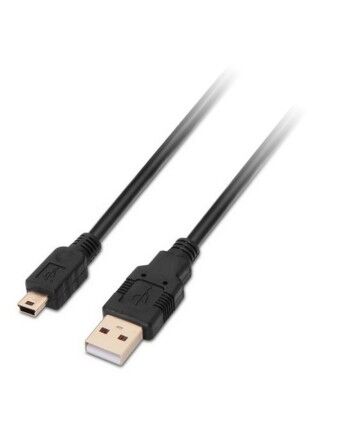 Cavo USB 2.0 A con Mini USB B NANOCABLE 10.01.0402 1,8 m Nero