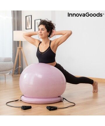 Gym Ball con Anello di Stabilità e Fasce di Resistenza Ashtanball InnovaGoods