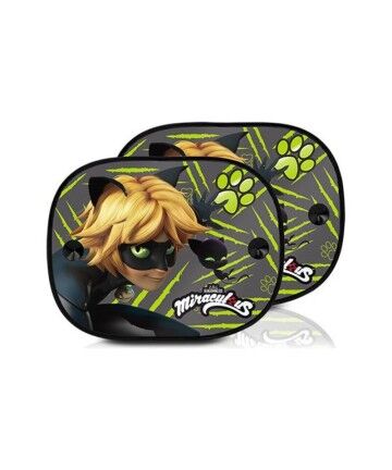 Tendina Laterale per Auto Lady Bug Cat Noir (2 uds)