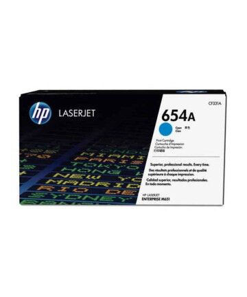 Toner Originale HP 654A Ciano