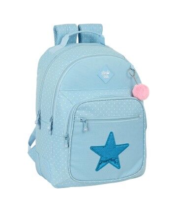 Zaino Scuola Glow Lab Star Azzurro Chiaro