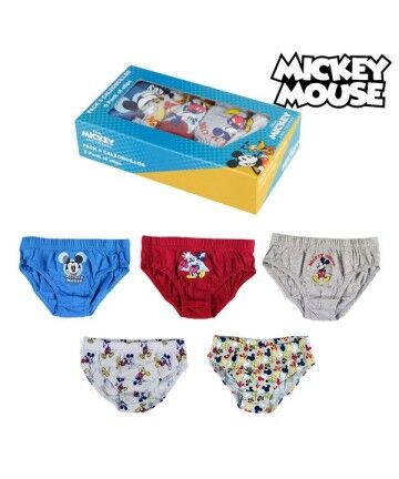 Pacco di Slip da Uomo Mickey Mouse Bimbo Multicolore (5 uds)