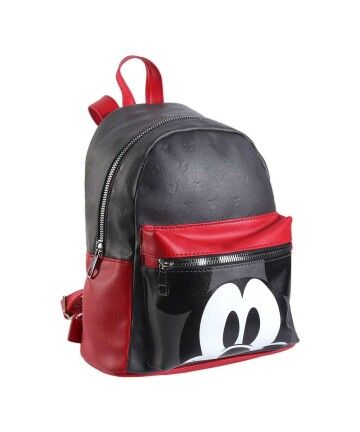 Zaino Casual Mickey Mouse Nero (22 x 27 x 12,5 cm)