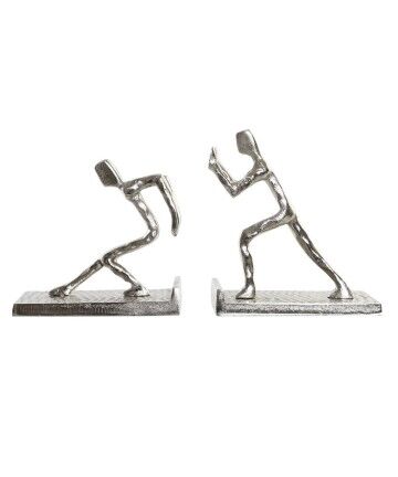 Fermalibri DKD Home Decor Alluminio (2 pcs) (16 x 8.4 x 15 cm)