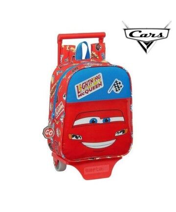 Trolley per la Scuola 805 Cars Mc Queen Azzurro Rosso