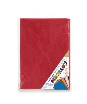 Carta Rosso Gomma Eva 10 (65 x 0,2 x 45 cm) (10 Pezzi)