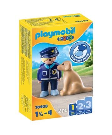 Playset Police with Dog 1 Easy Starter Playmobil 70408 (2 pcs)