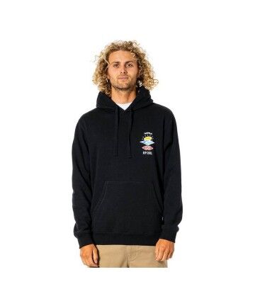 Felpa con Cappuccio Rip Curl Search Icon Nero